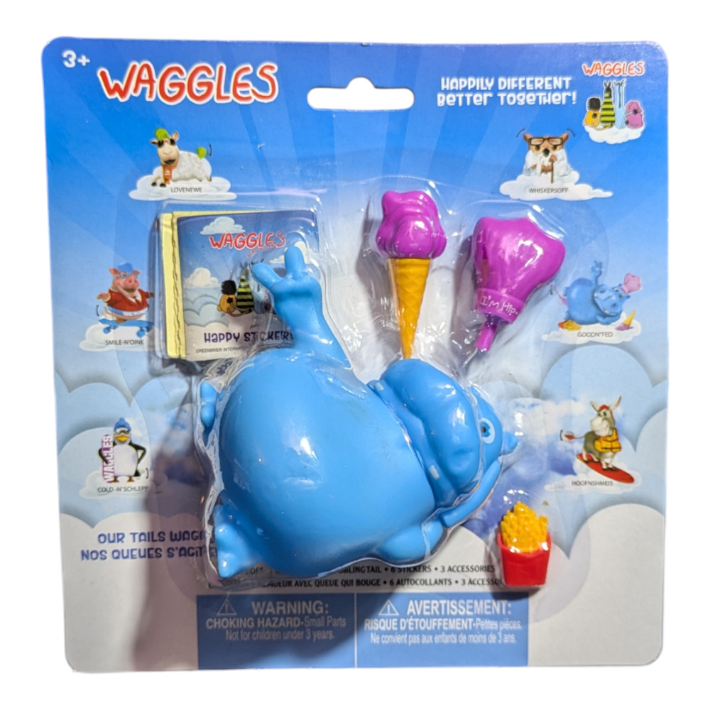 Waggles "Goodnfed" the Hippo Figure - Kids Toy - Action Figure - Brand New
